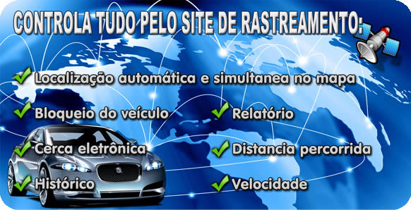 Controla tudo pelo site de rastreamento